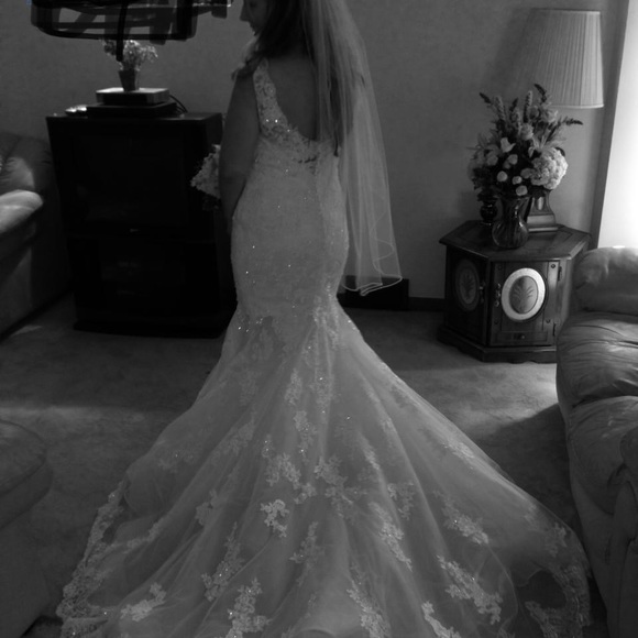 Wedding Dress. Brand:Demetrios from 2014 Worn once. Excellent condition. - Picture 2 of 2